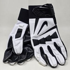 NIKE Hyperbeast 2.0 White Black Padded Lineman NFL Football Gloves Mens 3XL NEW